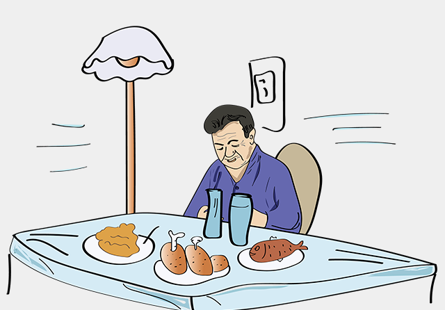大魚大肉、老人、飲食-康興醫(yī)療器械官網(wǎng)